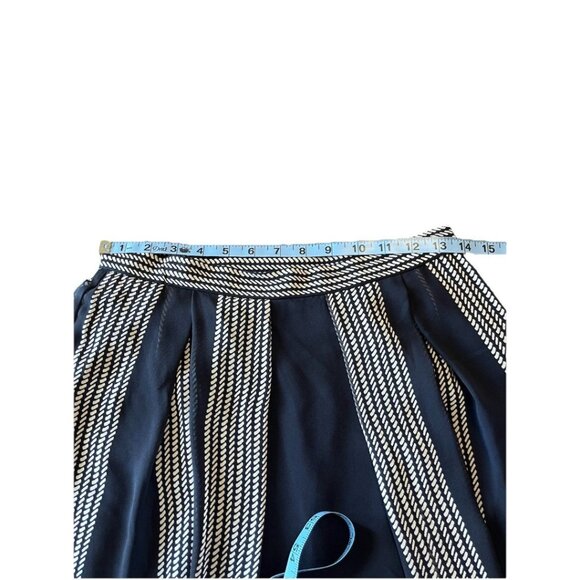 ANNE KLEIN Bilbao Stripe Chiffon Midi Skirt Women’s Sz 4 - Picture 5 of 11